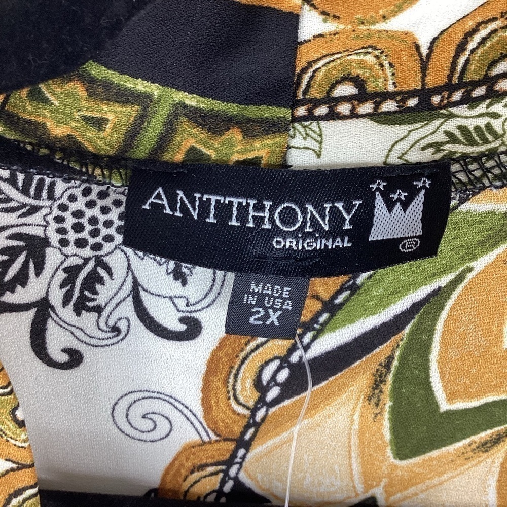 ANTTHONY ORIGINAL PLUS SIZE 2X TOP KIMONO CARDIGAN STYLISH - Picture 10 of 12